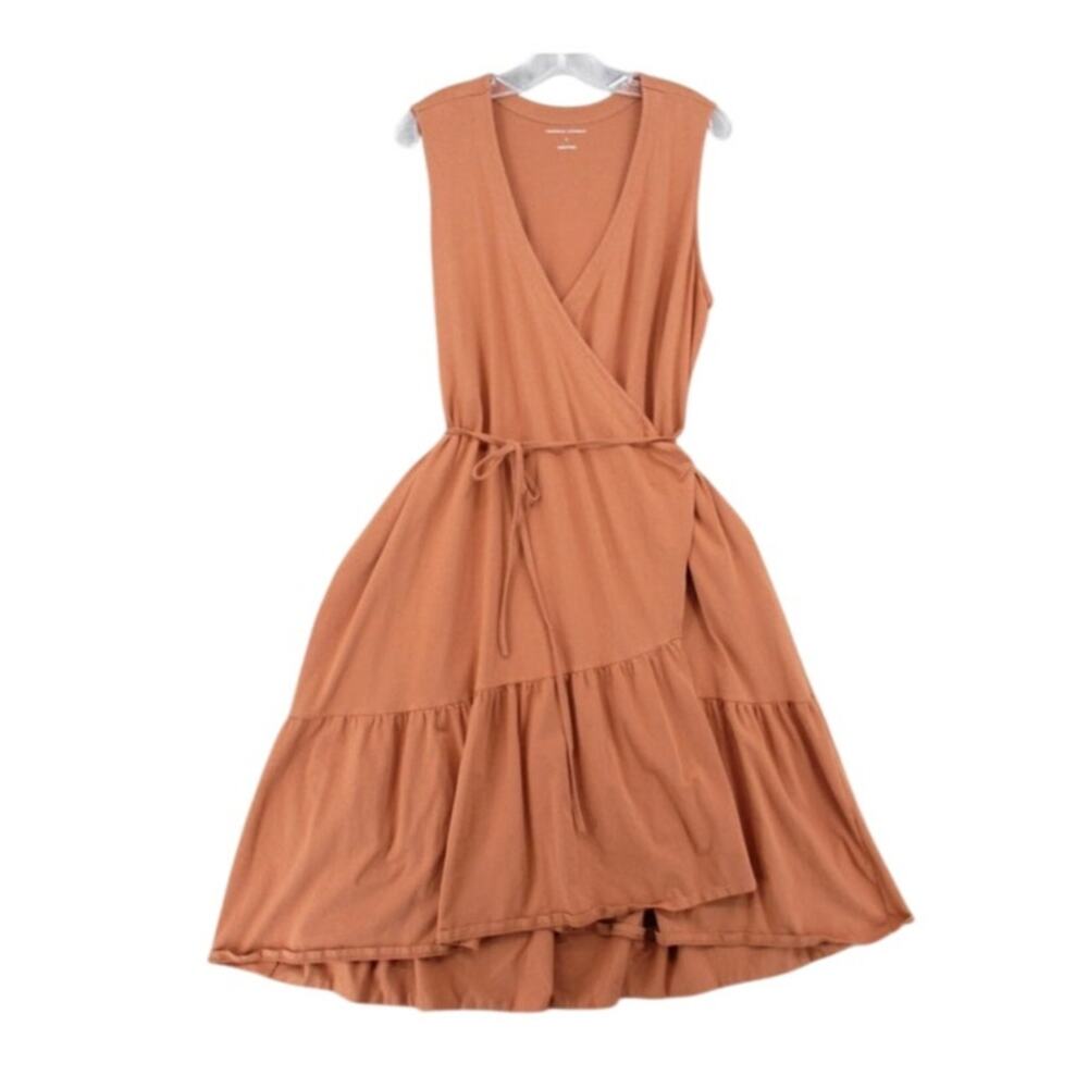 Universal Standard Womens 10-12 Tiered Twirl Wrap Dress Fit Flare Minimalist